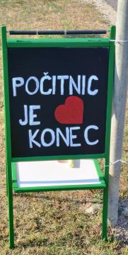 Kreacija za prvi šolski dan na Brdinjah